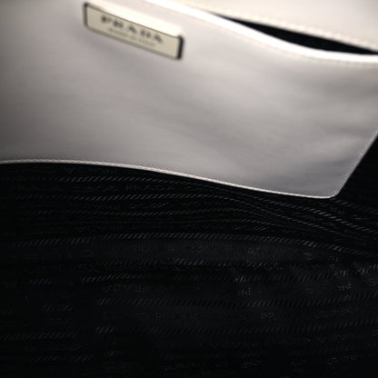 Prada Spazzolato Maxi Cleo Adjustable Strap Shoulder Bag White 5 of 7