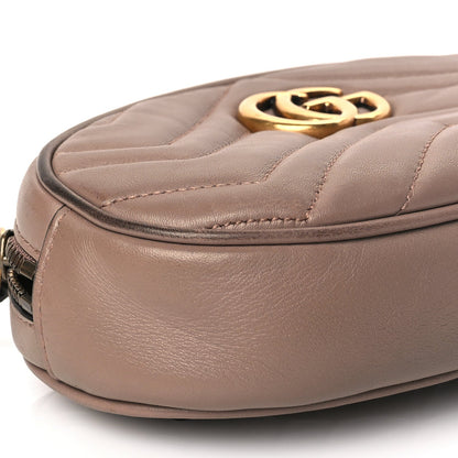 Gucci Calfskin Matelasse GG Marmont Belt Bag 85 34 Porcelain Rose 17 of 18