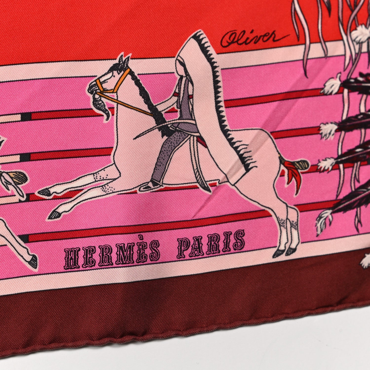 Hermes Silk Pani La Shar Pawnee Scarf 90 2 of 5