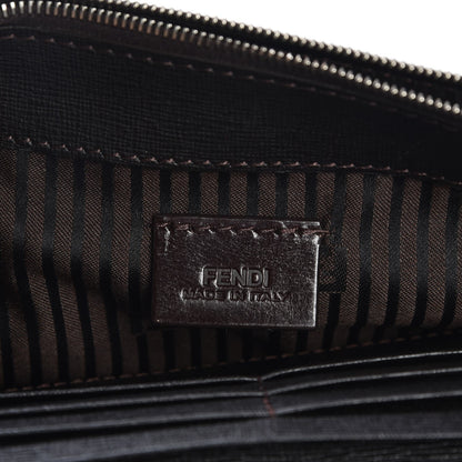 Fendi Calf Hair Vitello Elite Zebra Print 2Jours Envelope Clutch Ebony White 6 of 8