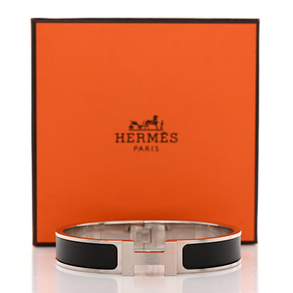 Hermes Enamel Narrow Clic Clac H Bracelet PM Black 5 of 5
