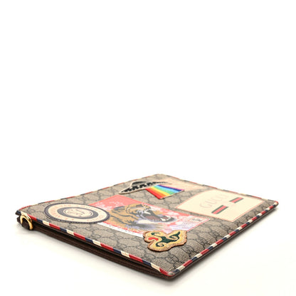Gucci GG Supreme Monogram Courrier Documents Holder Beige New Acero 4 of 7