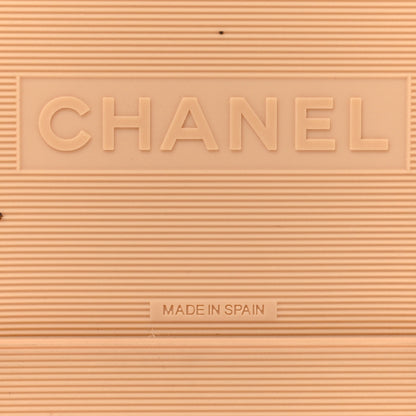 Chanel Lambskin Espadrille Sandals 39 Beige 8 of 10