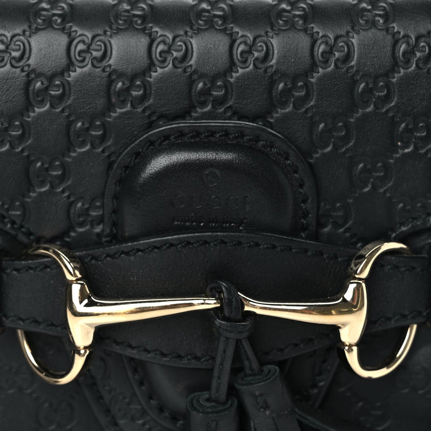 Microguccissima Mini Emily Shoulder Bag Black
