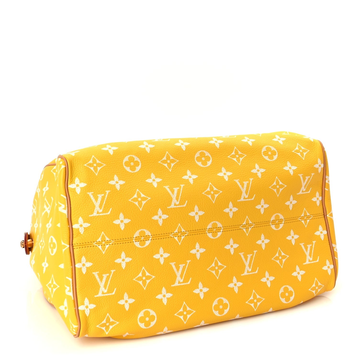 Louis Vuitton Calfskin Monogram Speedy P9 Bandouliere 40 Jaune Mat 4 of 9