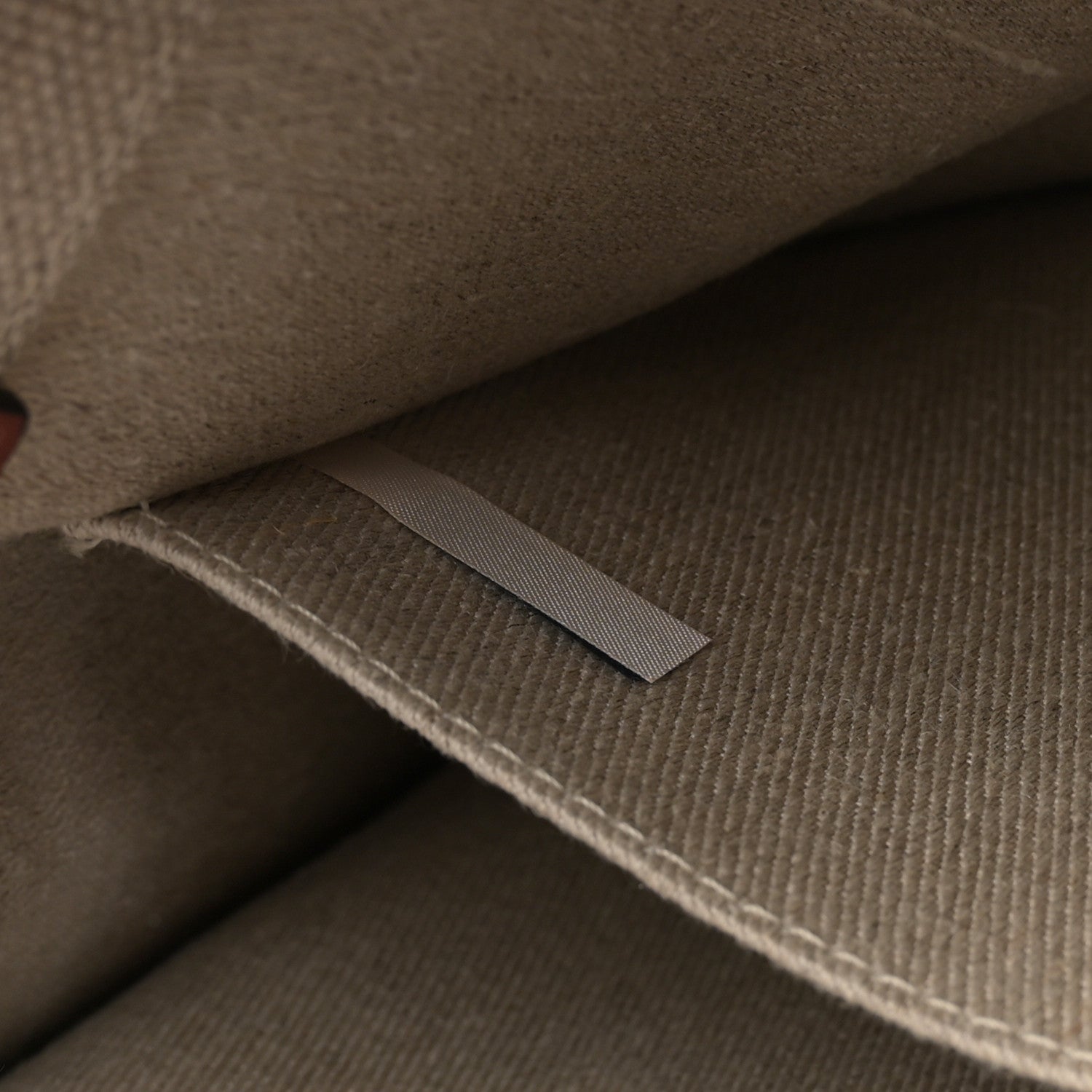 Chloe Linen Calfskin Medium Woody Ribbon Tote White Brown 7 of 10