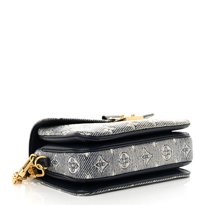Louis Vuitton Monoglam Pochette Metis East West Blue 4 of 9