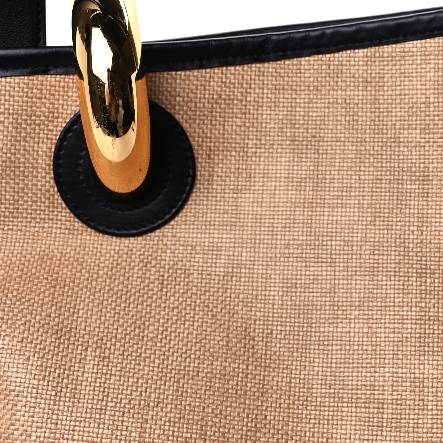Jacquemus Raffia Calfskin The Bambola Ivory Black 6 of 7