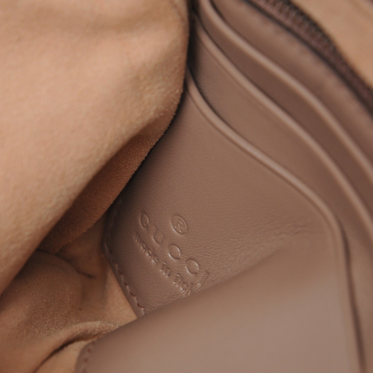 Gucci Calfskin Matelasse Mini GG Marmont Chain Bag Porcelain Rose 6 of 8