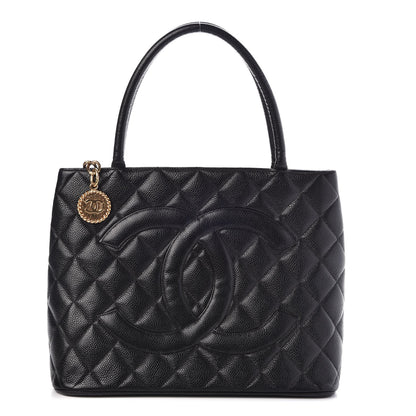 Chanel Caviar Quilted Medallion Tote Black 1 of 7
