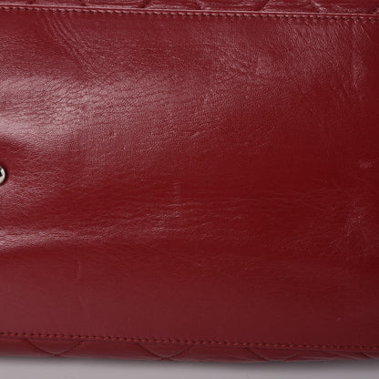 Chanel Lambskin Quilted East West Large Tote Red 9 of 9