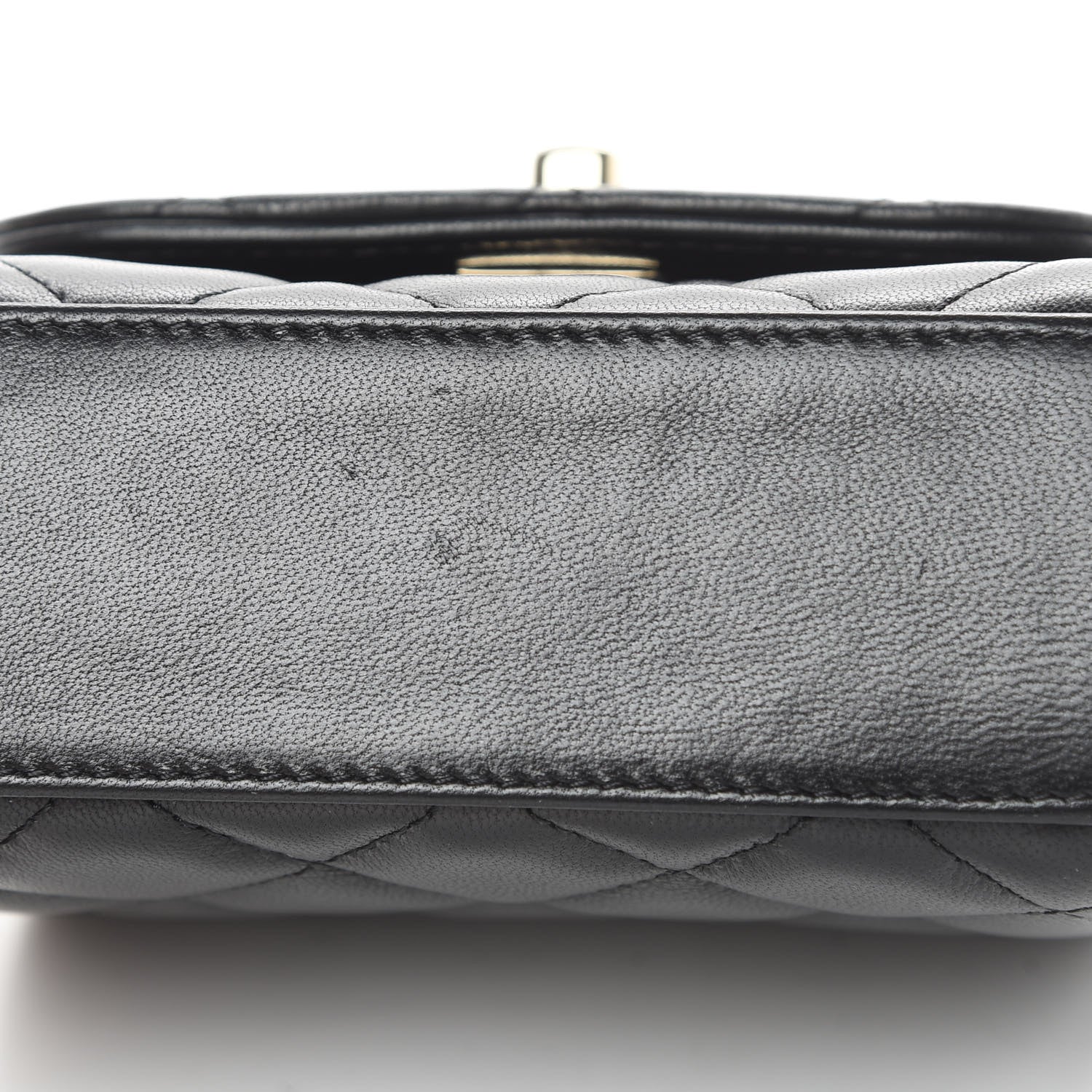 Chanel Lambskin Quilted Mini Trendy CC Chain Wallet Black 14 of 15