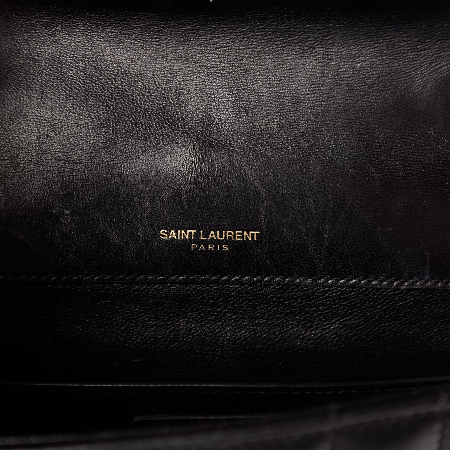 Lambskin Matelasse Monogram Medium Vicky Chain Bag Black