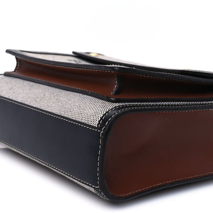 Burberry Smooth Calfskin Canvas Two Tone Mini Pocket Bag Natural Malt Brown 8 of 8