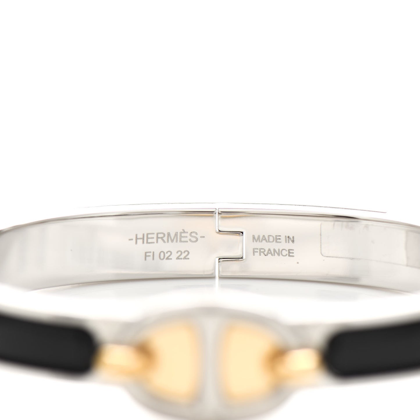 Enamel Mini Clic Chaine d'Ancre Bracelet PM Black