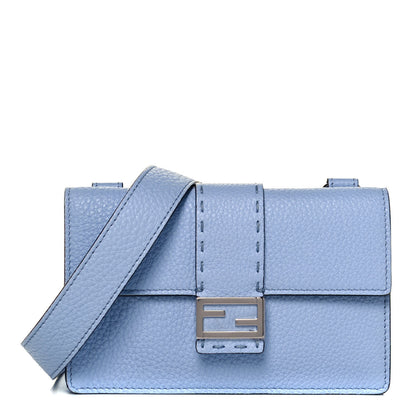 Fendi Cuoio Romano Selleria Baguette Belt Pouch Azzurro Sky 1 of 8