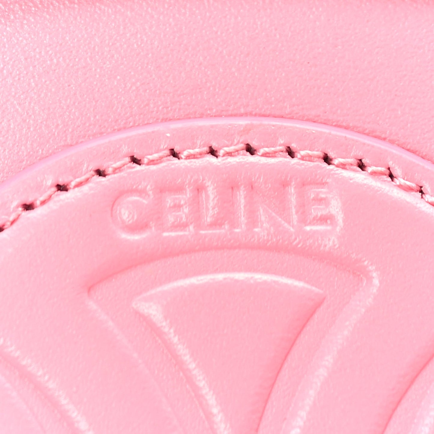 Smooth Calfskin Cuir Small Triomphe Oval Crossbody Purse  Pink