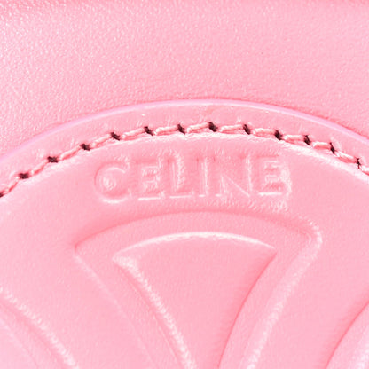 Celine Smooth Calfskin Cuir Small Triomphe Oval Crossbody Purse  Pink 5 of 8