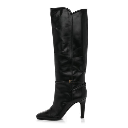 Saint Laurent Jane 90 Knee High Boots 40 Black 1 of 9