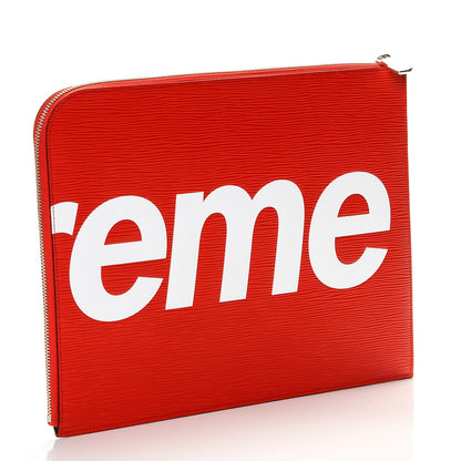 Louis Vuitton X SUPREME Epi Pochette Jour GM Red 3 of 6