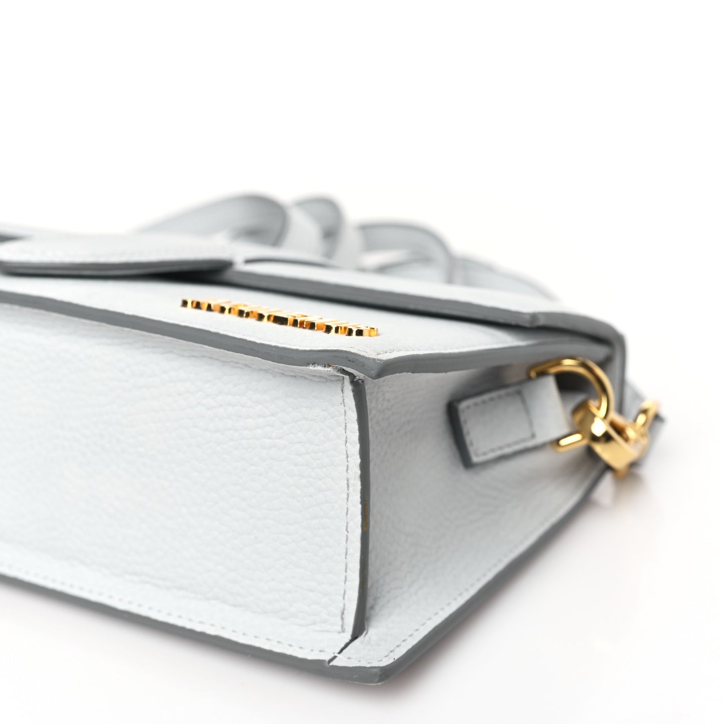Grained Calfskin Le Grand Bambino Light Grey