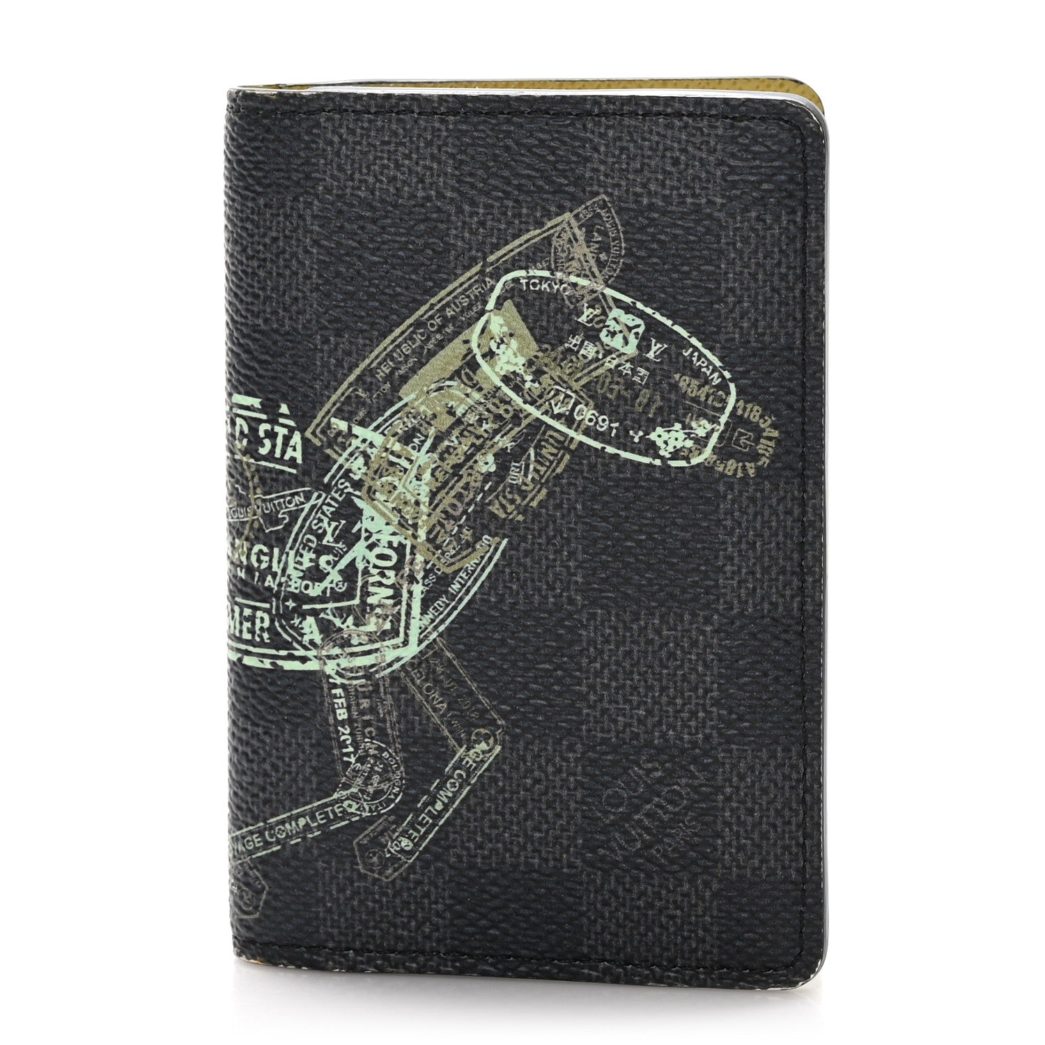 Louis Vuitton Damier Graphite Stamps Pocket Organizer NM 1 of 7