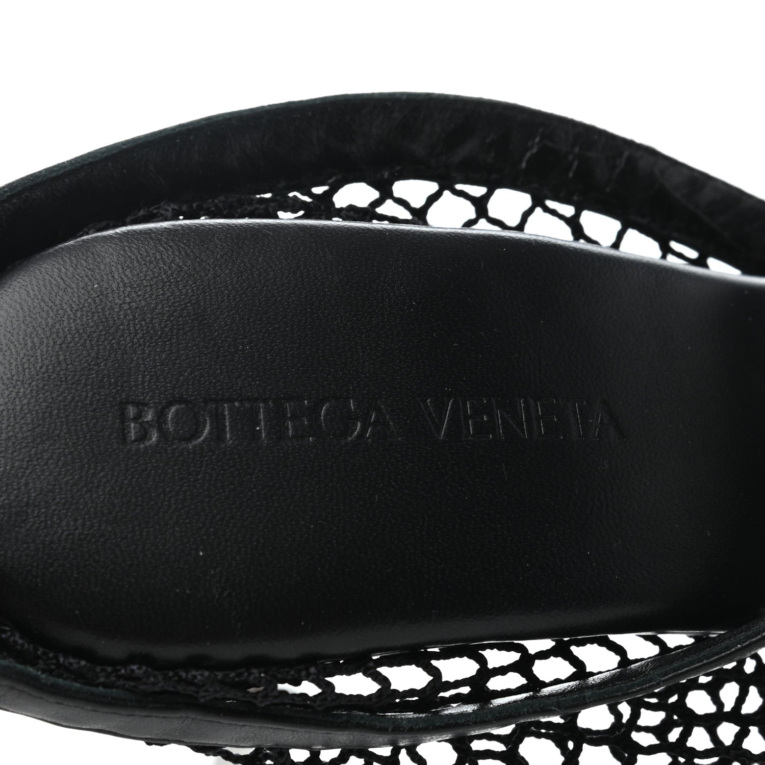 Bottega Veneta Mesh Nappa Chunky Chain Sandals 37.5 Black 7 of 7