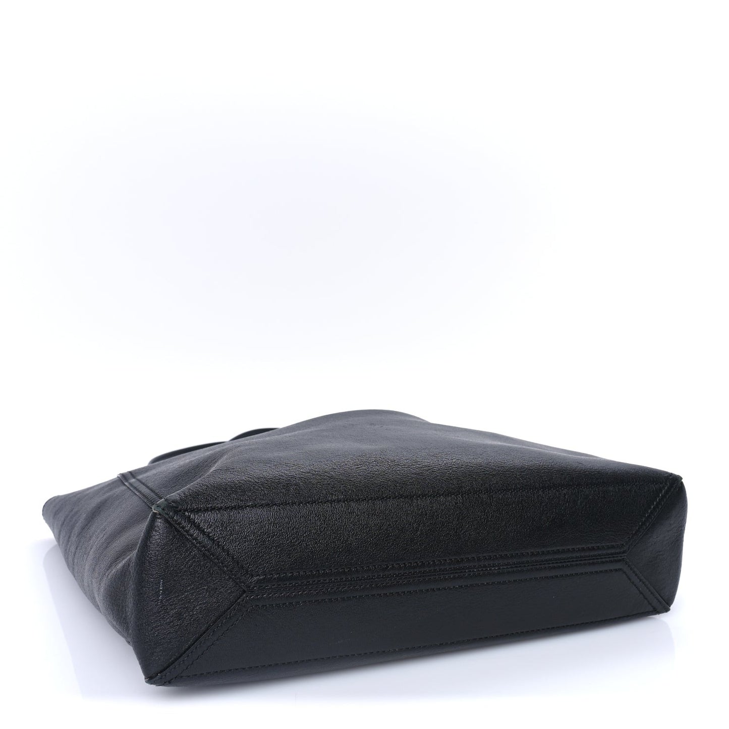 New Sakai Calfskin Lux Medium Dahlia Tote Black