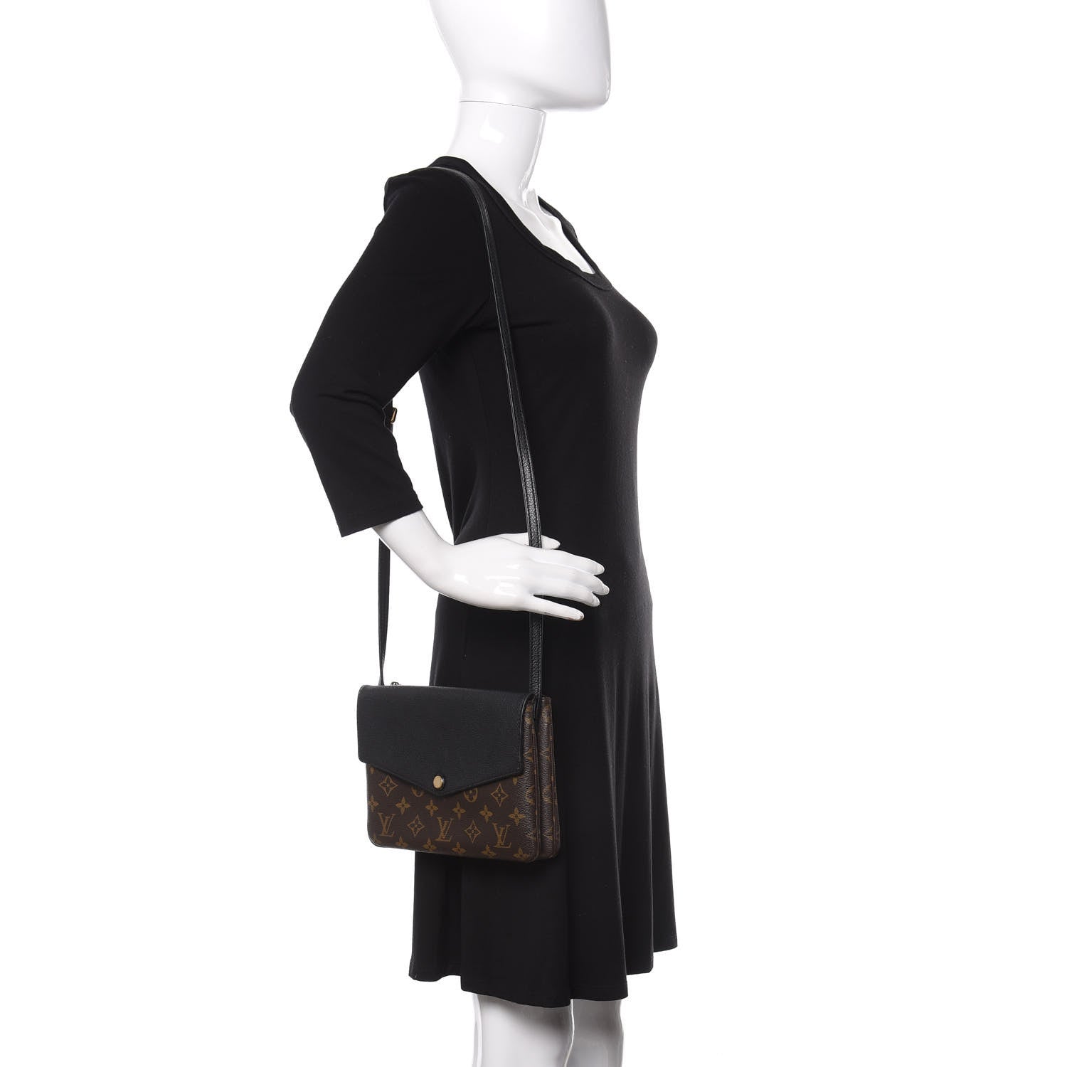 Louis Vuitton Monogram Twice Pochette Black 2 of 13