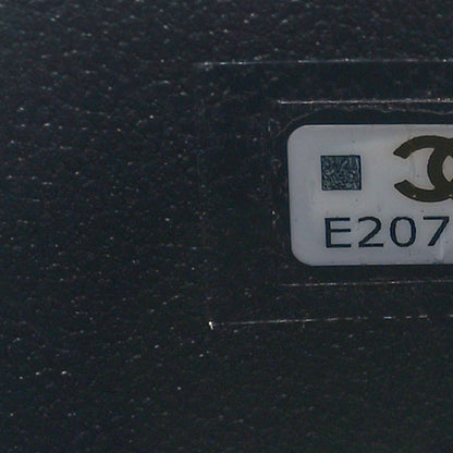 Chanel Wool Plaid Quilted Mini Vanity Case With Chain Blue 7 of 12