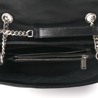 Saint Laurent Calfskin Y Quilted Monogram Medium Loulou Chain Satchel Black 4 of 8