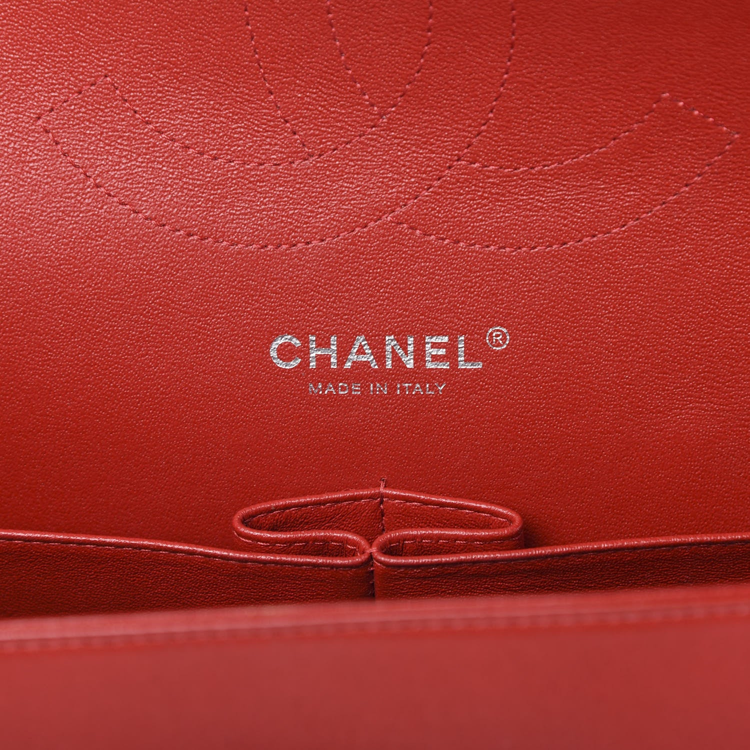 Chanel Lambskin Quilted Jumbo Double Flap Red 5 of 12