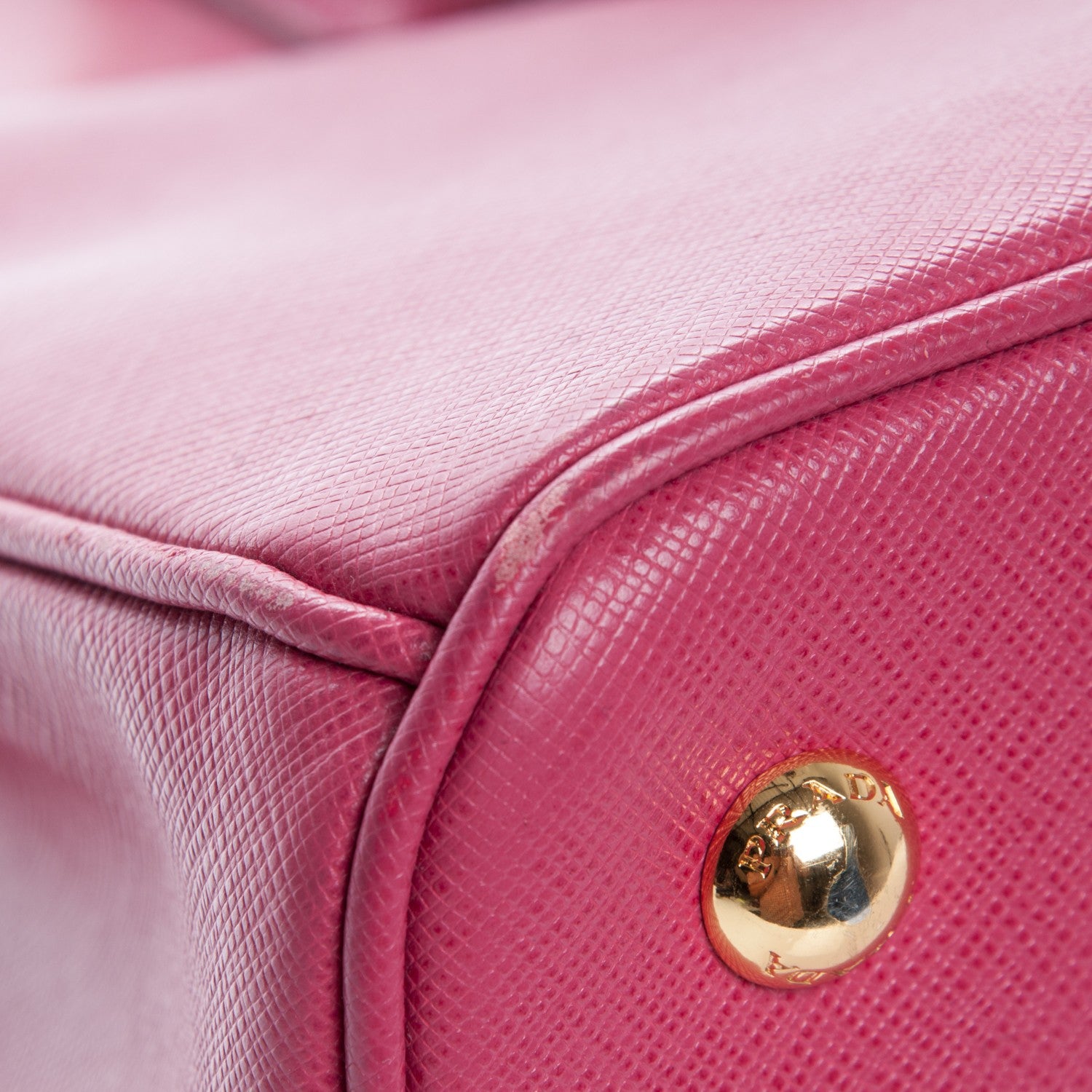 Prada Saffiano Lux Medium Tote Peonia 10 of 11