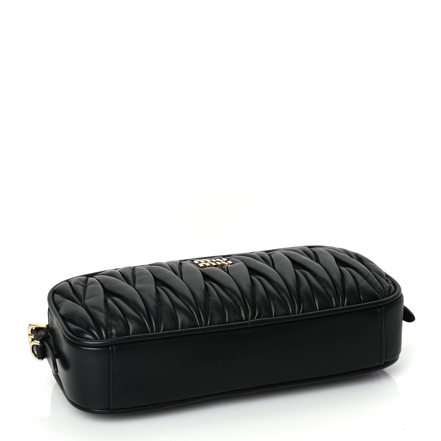 Miu Miu Nappa Matelasse Pouch Black 3 of 8