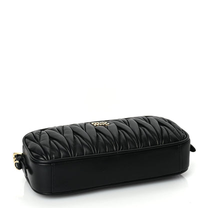 Miu Miu Nappa Matelasse Pouch Black 3 of 8