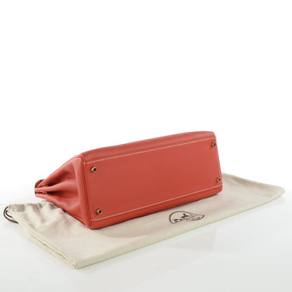Hermes Togo Kelly Retourne 35 Sanguine 7 of 17
