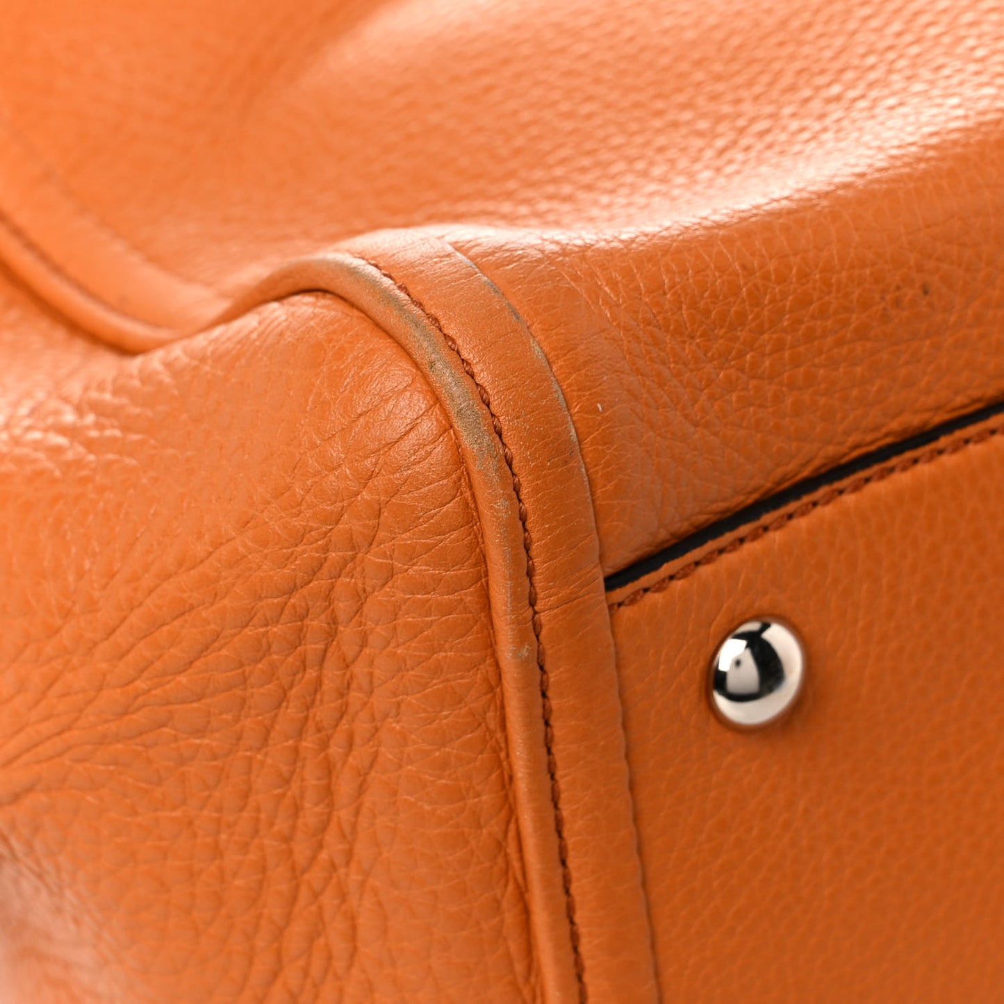 Pebbled Calfskin Medium Soho Shoulder Bag Curcuma