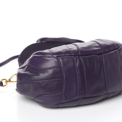 Prada Nappa Stripes Hobo Viola 9 of 10