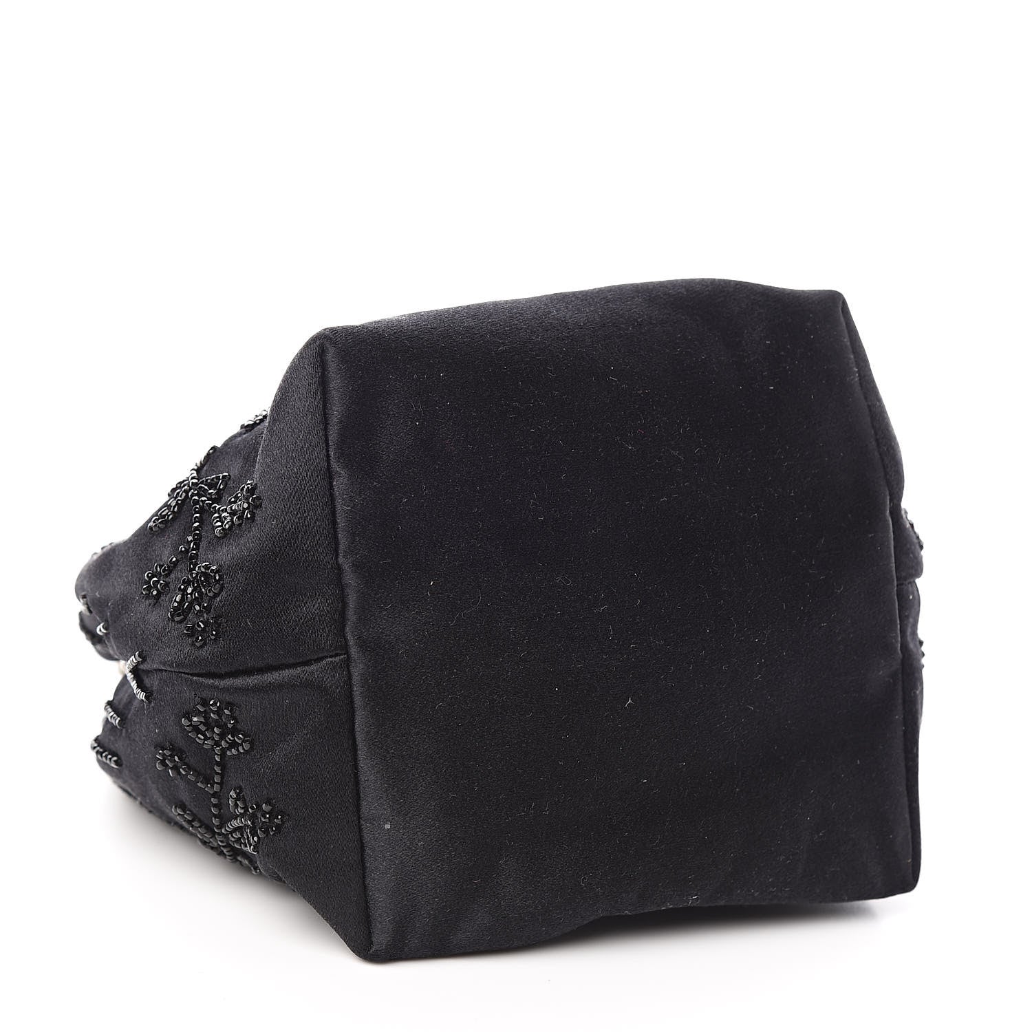 Valentino Garavani Satin Sequin Embellished Micro Shopping Bag Black 4 of 13
