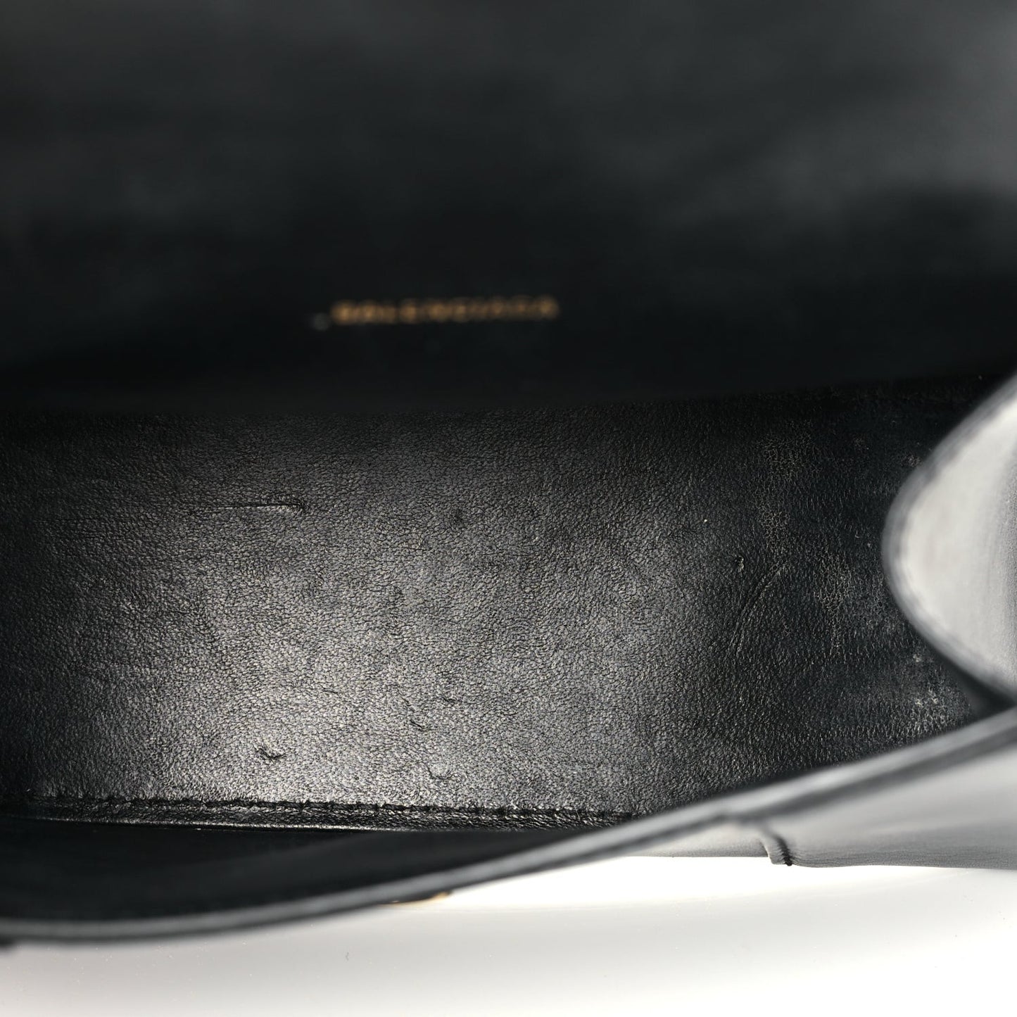 Shiny Box Calfskin Hourglass Top Handle Bag XS Black