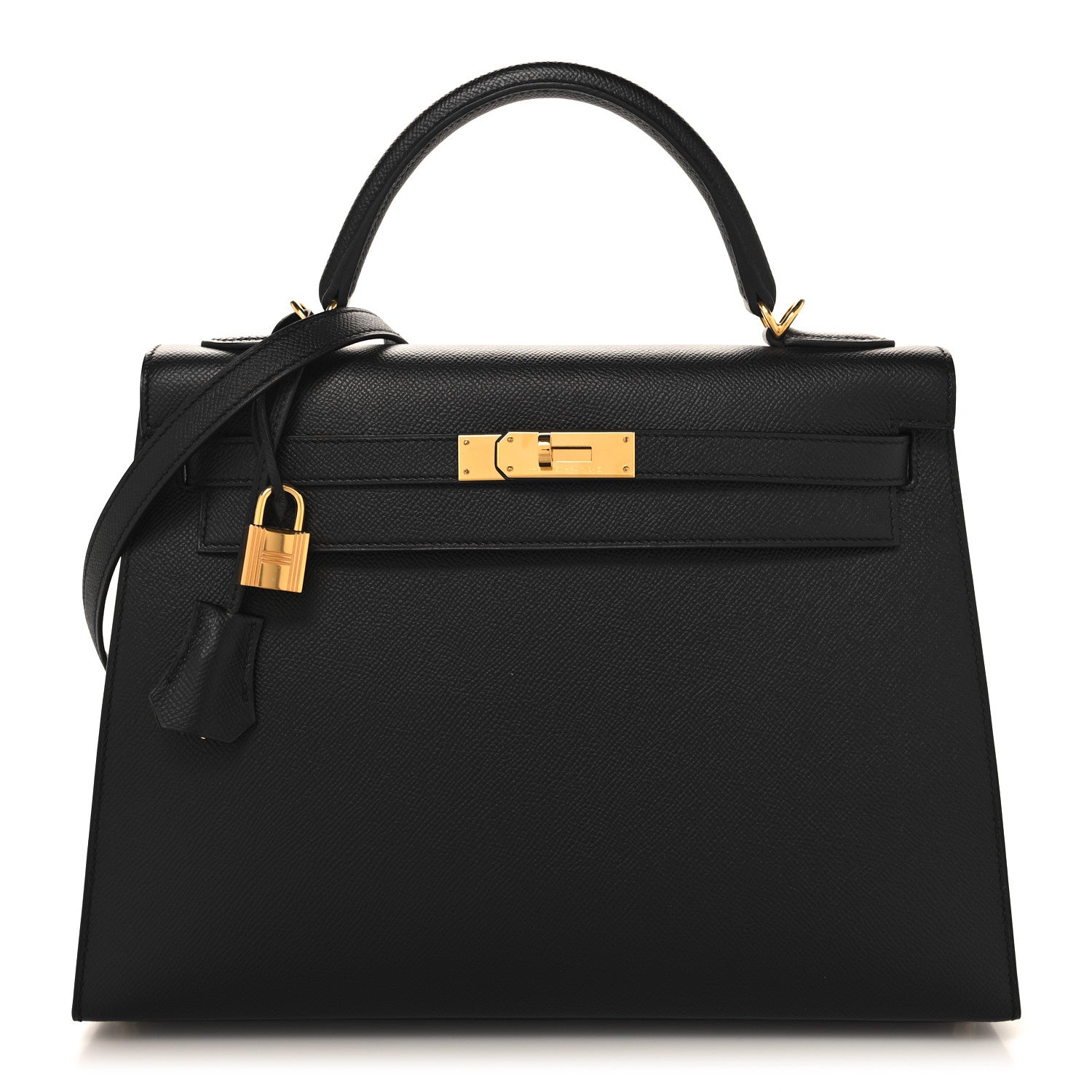 Hermes Epsom Kelly Sellier 32 Black 1 of 10