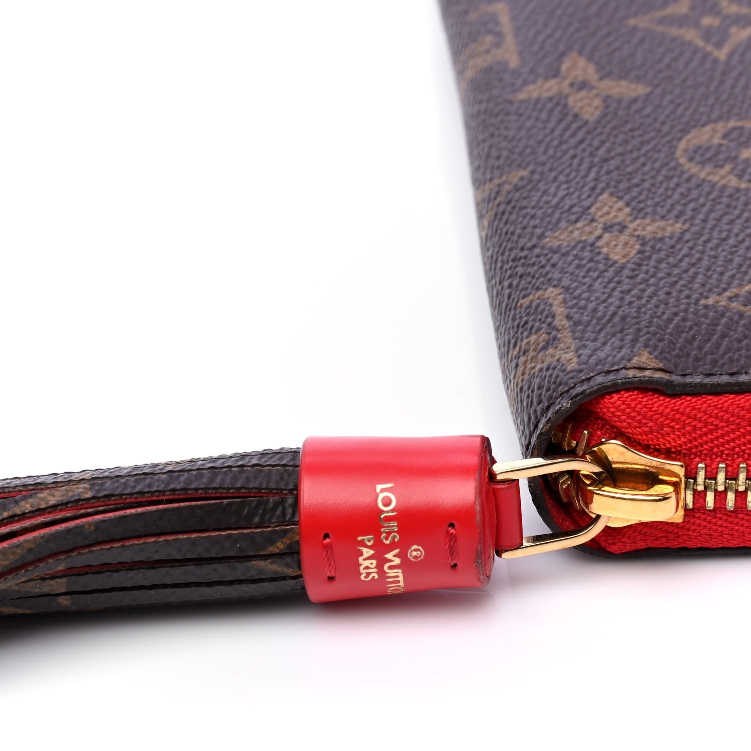 Louis Vuitton Monogram Pompon Zippy Wallet Coquelicot 6 of 7