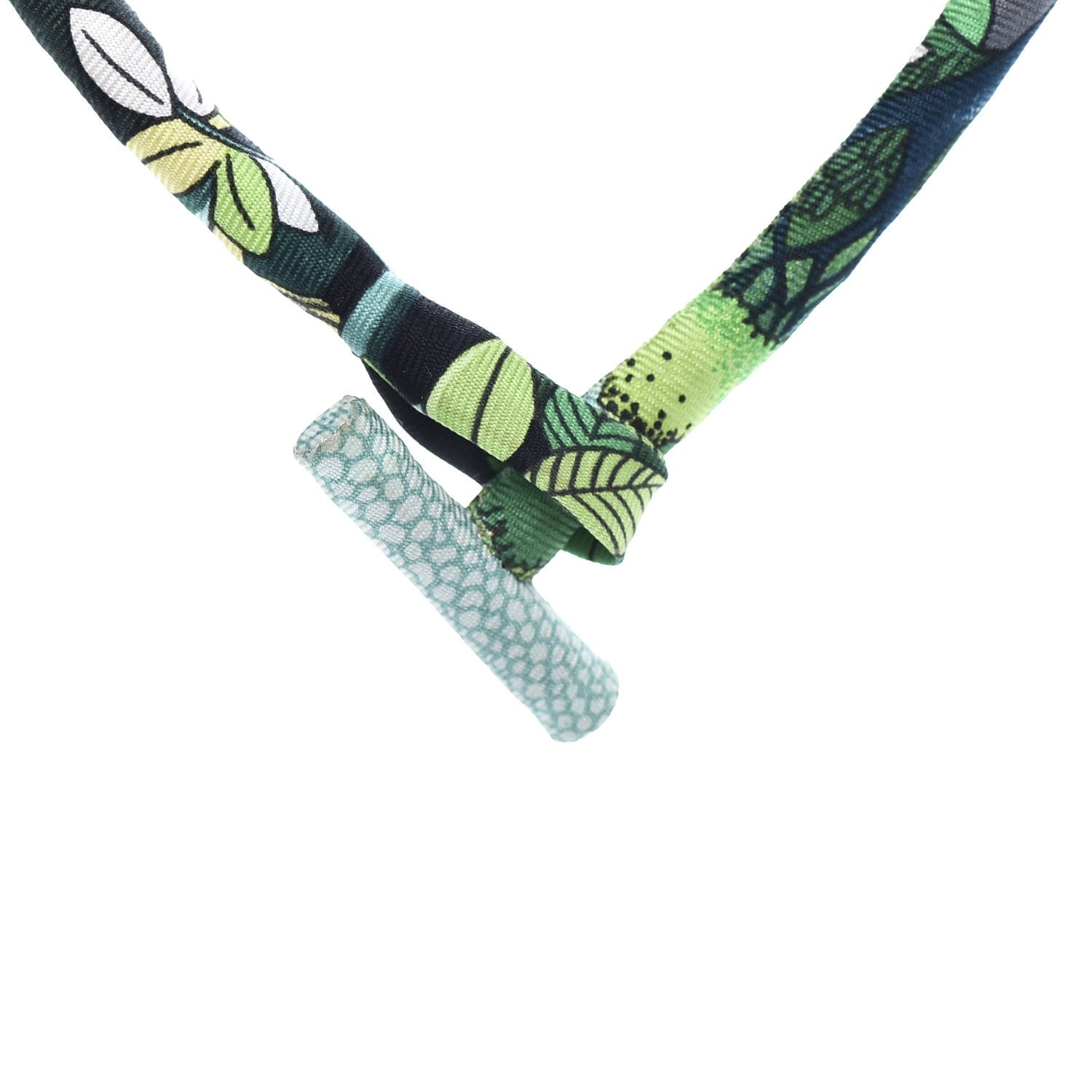 Hermes Silk Collier En Soie Petit H Necklace 4 of 6