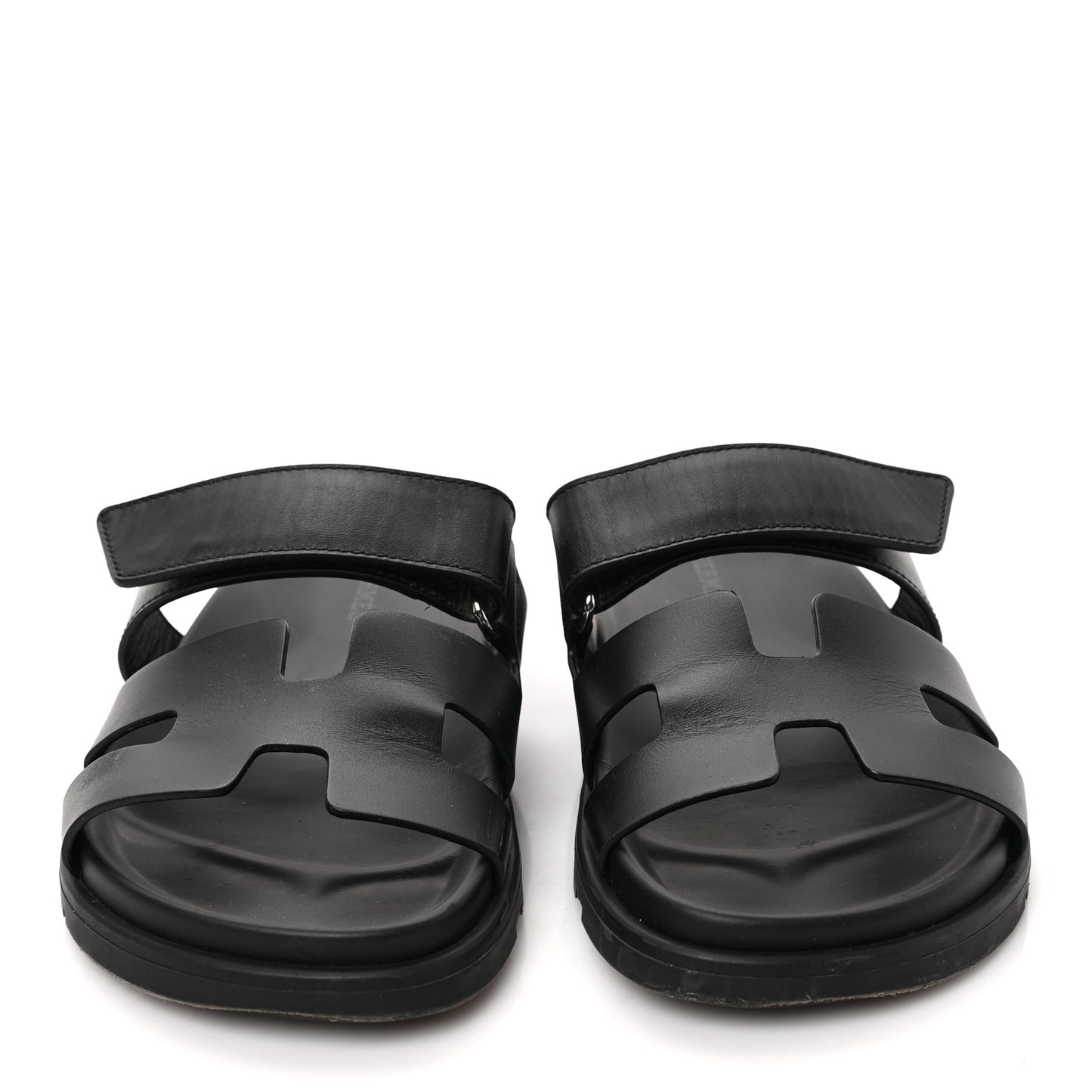 Calfskin Womens Chypre Sandals 35.5 Black