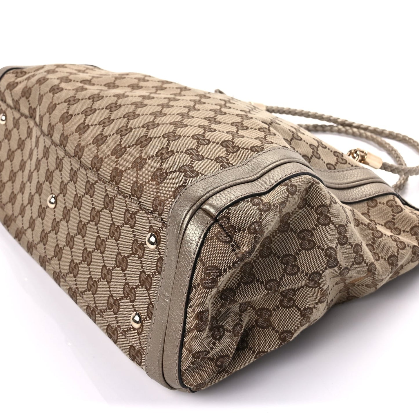 Monogram Cellarius Calfskin Large Bella Top Handle Bag Gold