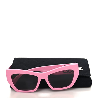 Chanel Acetate Cat Eye Sunglasses 5527 Pink 7 of 7