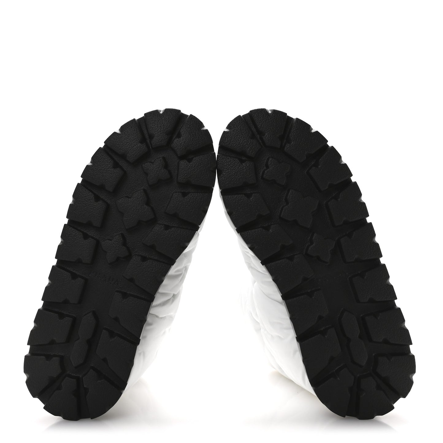 Re-Nylon Piuma Triangle Logo Padded Drawcord 20mm Snow Boots 37 Bianco