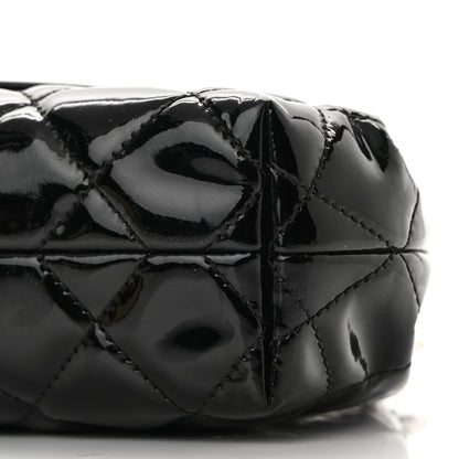 Chanel Patent Quilted Coco Shine Small Accordion Flap Black 10 of 10