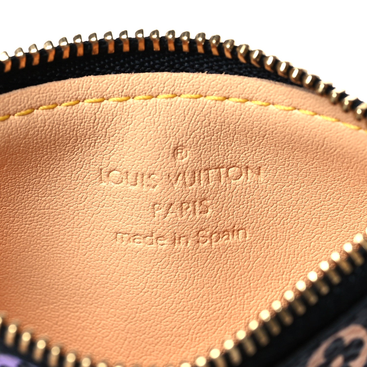 Louis Vuitton Monogram Multicolor Key Pouch Black 6 of 7