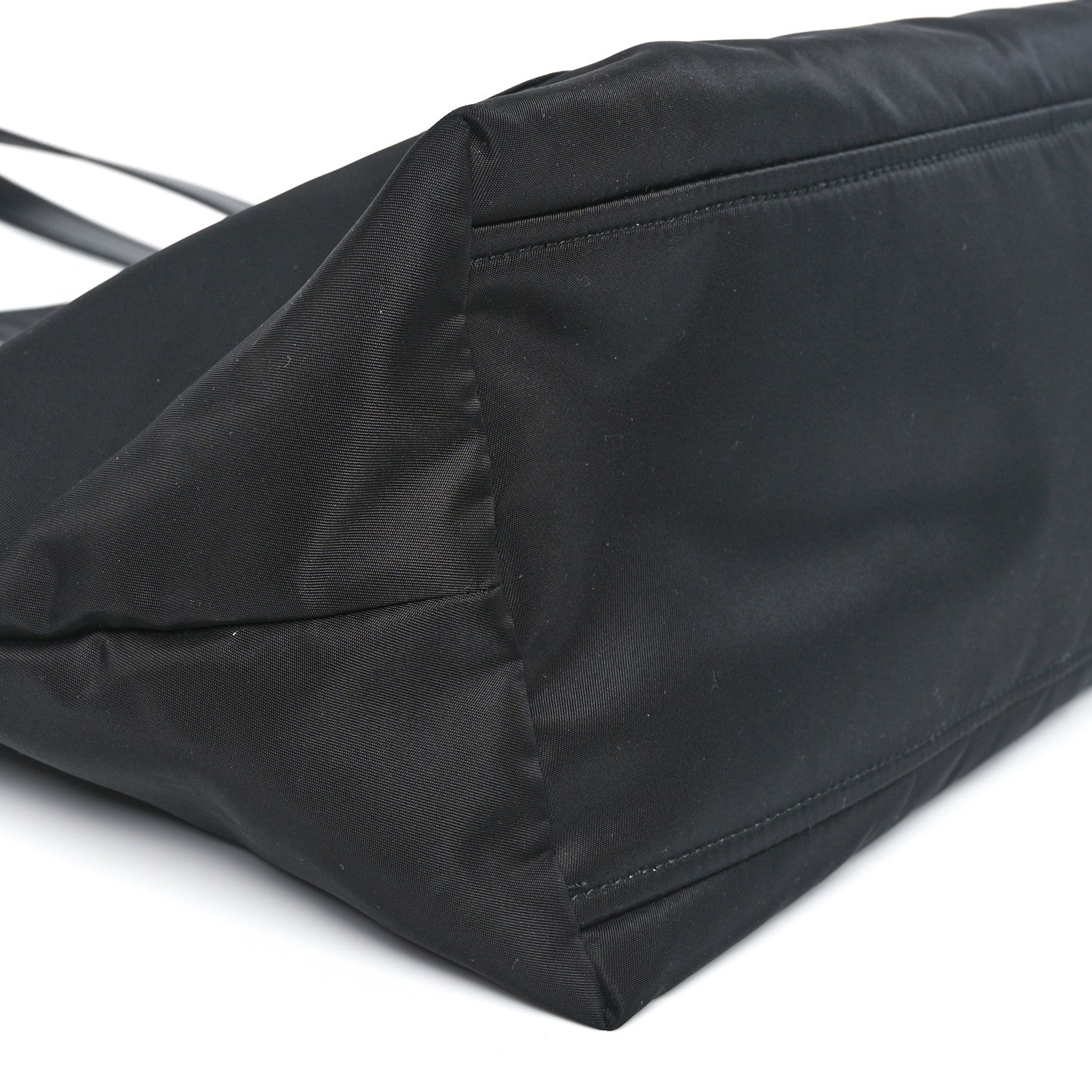 Prada Tessuto Nylon Saffiano Shopping Tote Black 8 of 9